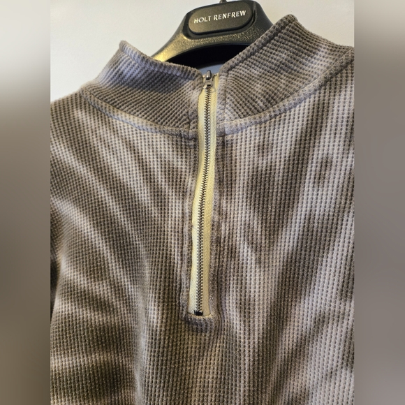Thursdays Tie Dye Half Zip Thermal Sweatshirt Size Medium - Picture 3 of 10